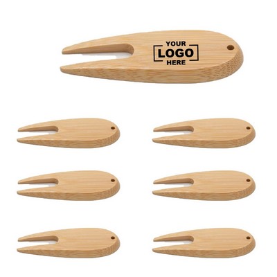 Sustainable Bamboo Golf Divot Repair Tool
