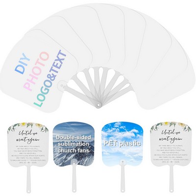 Plastic Handheld Advertising Fan