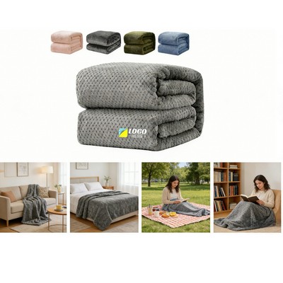 Cozy Coral Fleece Blanket