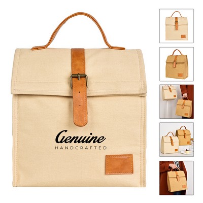 Canvas Cooler Lunch Tote Bag