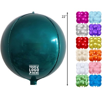 4D Red Dark Green Balloons