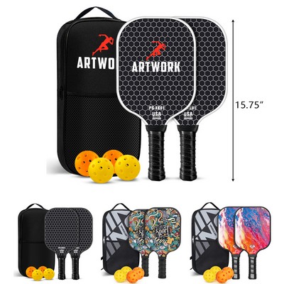Professional Pickleball Paddle Set with Bag