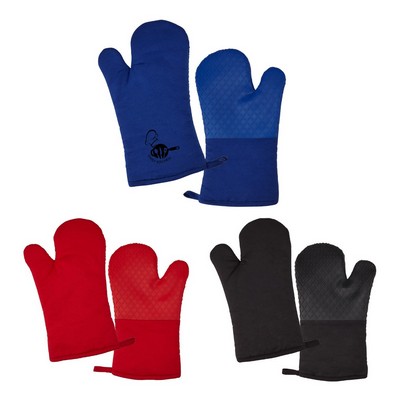 Silicone Oven Mitt – Custom Logo Heat Resistant Cooking Mitt for Kitchen, Baking, and Promotions