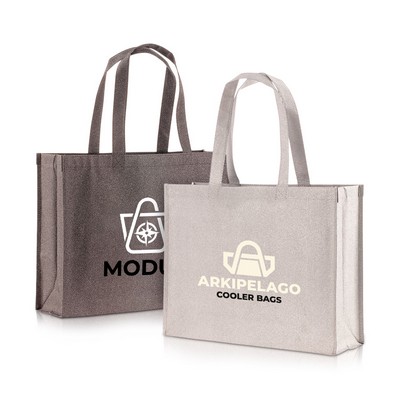 Large Laminated 120 GSM Glitter Sparkle Shopper