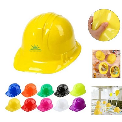 Kids Plastic Costume Construction Party Worker Hats Helmets