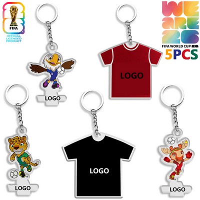 2026 World Cup Soccer Acrylic Keychain Fan Gift Souvenir Pendant
