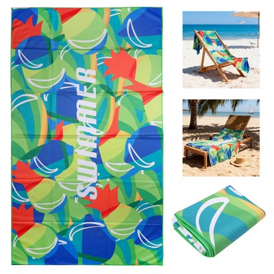 63"x31.5" Custom Microfiber Quick Dry Beach Towels