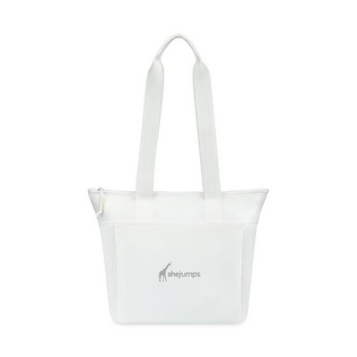 Aviana™ Rowan Recycled Nylon Tote Cooler - AWARE™ - Marshmallow