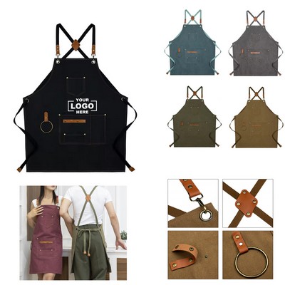 Adjustable Cotton Kitchen Work Apron