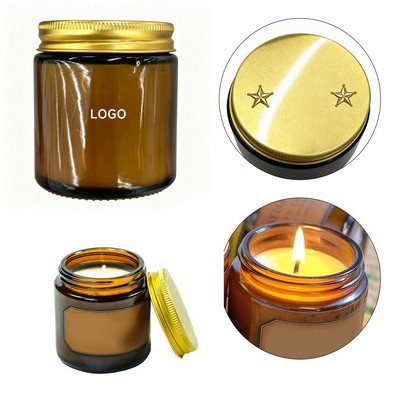 Scented Candle Glass Jar With Cover