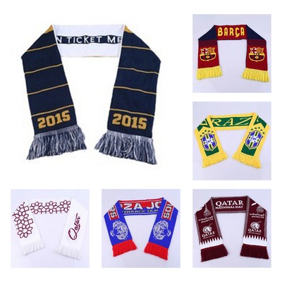 Acrylic Knitted Stadium Sports Scarf
