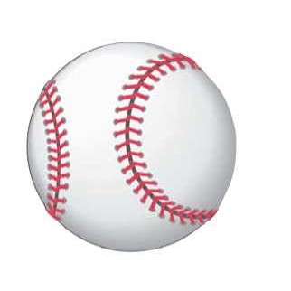 Baseball Gift Shop Magnet w/ Full Magnetic Back (2 Square Inch)