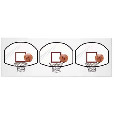 Basketball Goal Panoramic Metal Photo Magnet