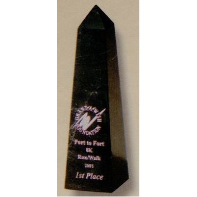 16" Black Marble Obelisk Award