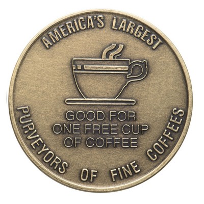 Antique Brass/Verbronze? Coin - Medallion (1-1/8")