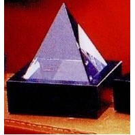 Crystal Series 3 7/8" Crystal Pyramid Award