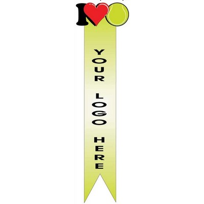 I Love Tennis Bookmark w/ Black Back