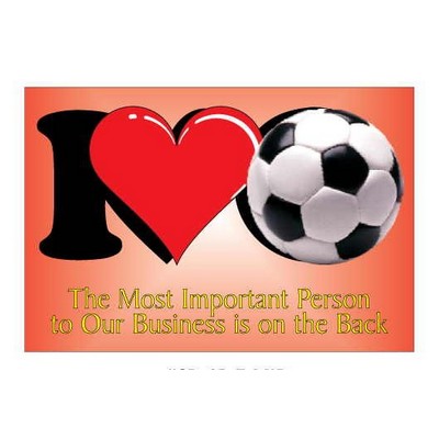 I Love Soccer Photo Hand Mirror (2"x3")