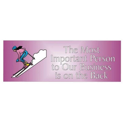 Female Skier Panoramic Photo Hand Mirror (1 5/8"x4 5/8")