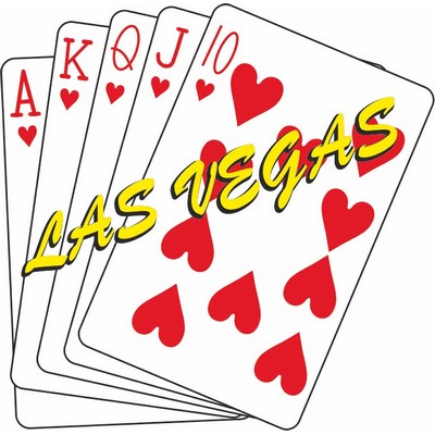 Hearts Royal Flush Maxi Magnet (6 Square Inch)