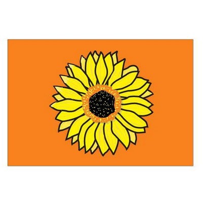 Sunflower Rectangle Metal Photo Magnet (2"x3")