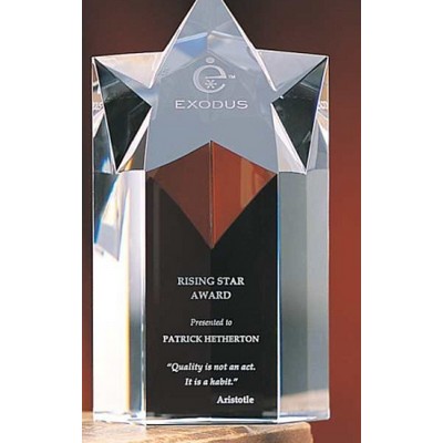 Megastar Optic Crystal Award (3"x 6")