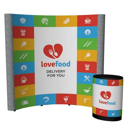 8' Echo Pop-Up Kit (Mural with Fabric Ends)