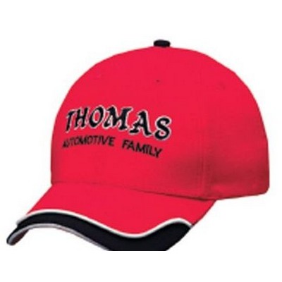 Low Crown Constructed 6 Panel Brushed Cotton Cap