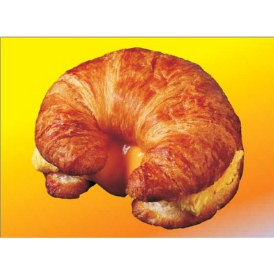 Croissant Metal Photo Magnet (2 1/2"x3 1/2")