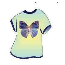 Blue Butterfly T-Shirt Lapel Pin