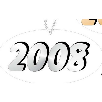 School Year Promotional Key Chain w/ Black Back (12 Square Inch)