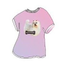 Maltese Dog T-Shirt Lapel Pin