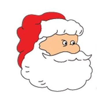 Santa Rectangle Metal Photo Magnet (2"x3")