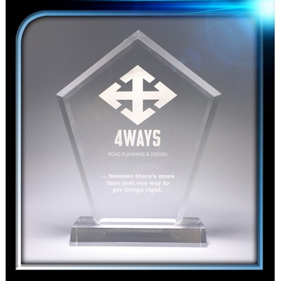 Executive Series Pentagon Award w/Base (7"x8"x3/4")