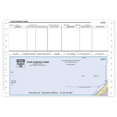 Continuous Laser Payroll Checks (1 Part)