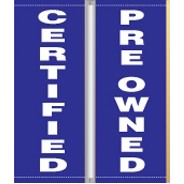 16 Oz. Vinyl Pole Banner Set - Certified Pre-Owned (3'x8')