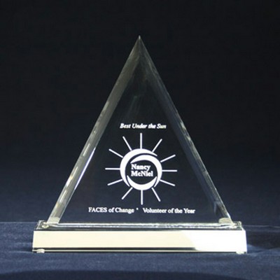 Beveled Triangle Award (7"x6 3/4"x3/4")