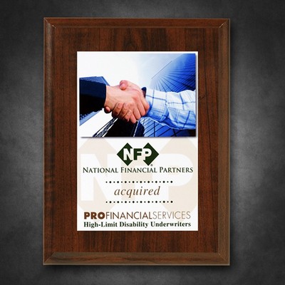 Econo Cherry Plaque 6" x 8" with Sublimated Plate