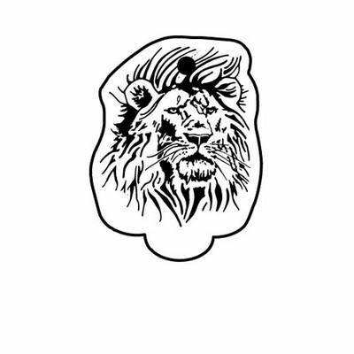 Lion Head Key Tag (Spot Color)