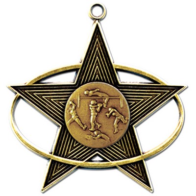 Stock All-Star 3" Medal- Track & Field Female