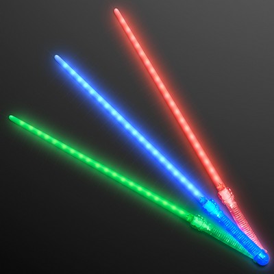 Flashing Assorted Play Light Up Sabers with 30 LEDs - BLANK