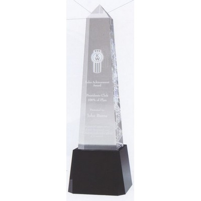 Medium Optical Crystal Obelisk Award