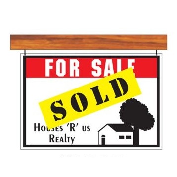 Sold Sign Executive Magnet w/ Full Magnetic Back (10 Square Inch)