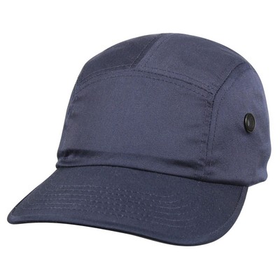 Poly/ Cotton Navy Blue Military Street Cap
