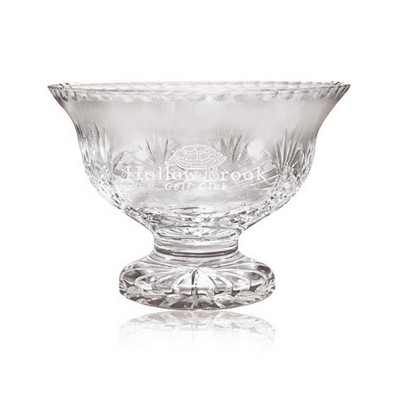 24% Lead-Cut Crystal Footed Bowl