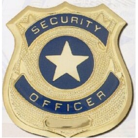 2 1/2" Stock Security Shield Logo Badge