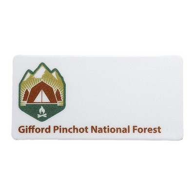 Full Color 50 Mil Name Badge (1"X2") Rectangle - No personalization included