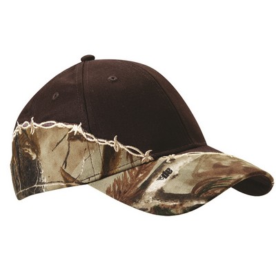 Kati Licensed Camo w/Barbed Wire Embroidery Cap (Embroidered)
