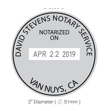 Die Plate Dater - 2" diameter imprint area