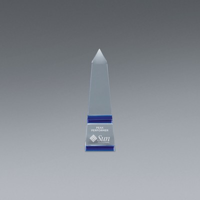 Blue Obelisk Small Crystal Award
